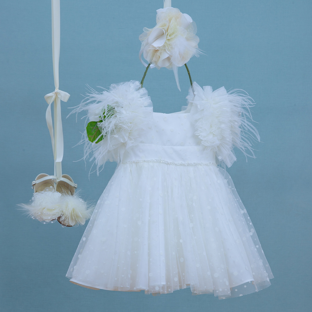 BAMBOLINO - Βαπτιστικό Φόρεμα Poliniki 