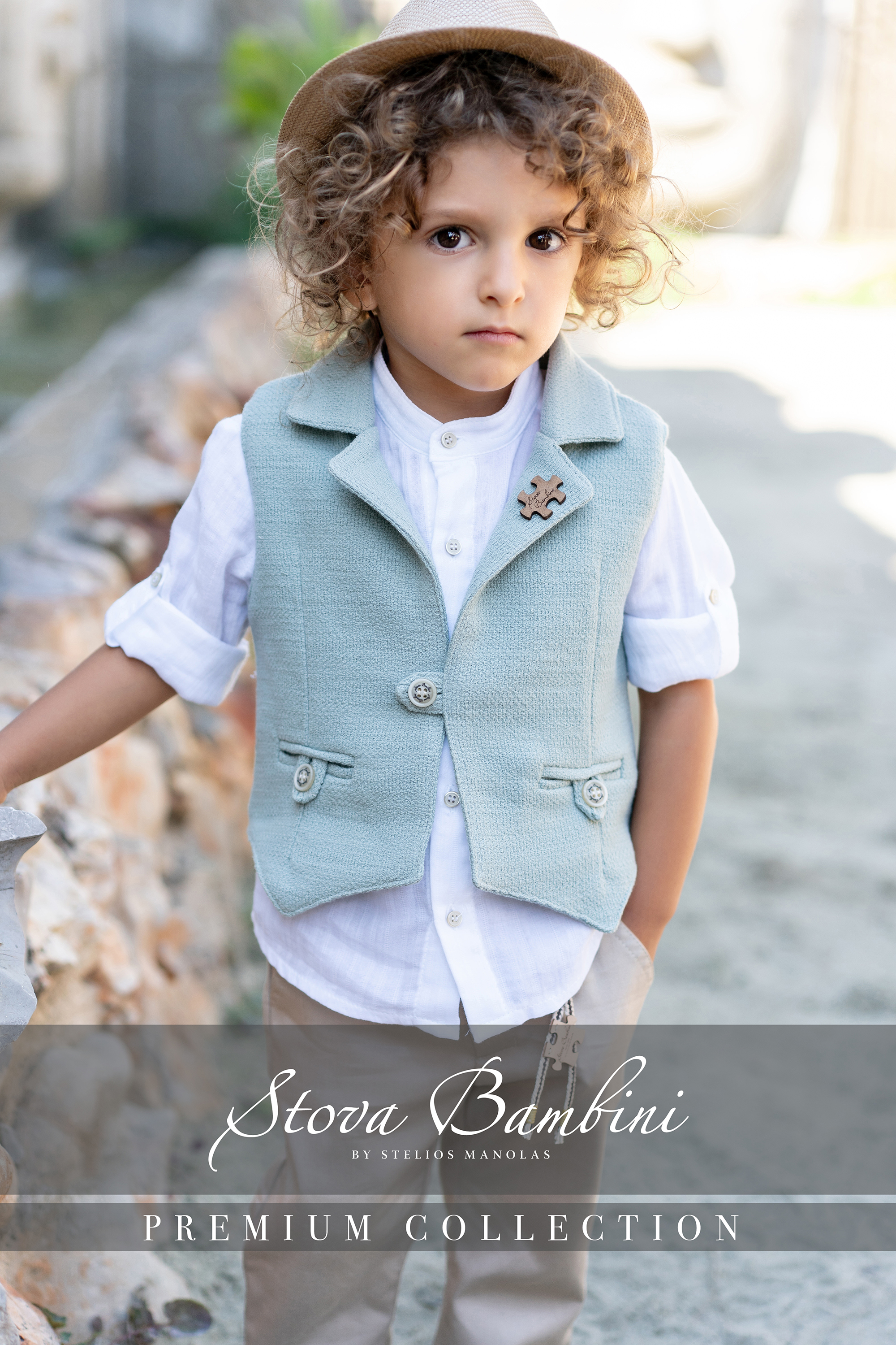 STOVA BAMBINI - Νέο γιλέκο σε απόχρωση μέντας