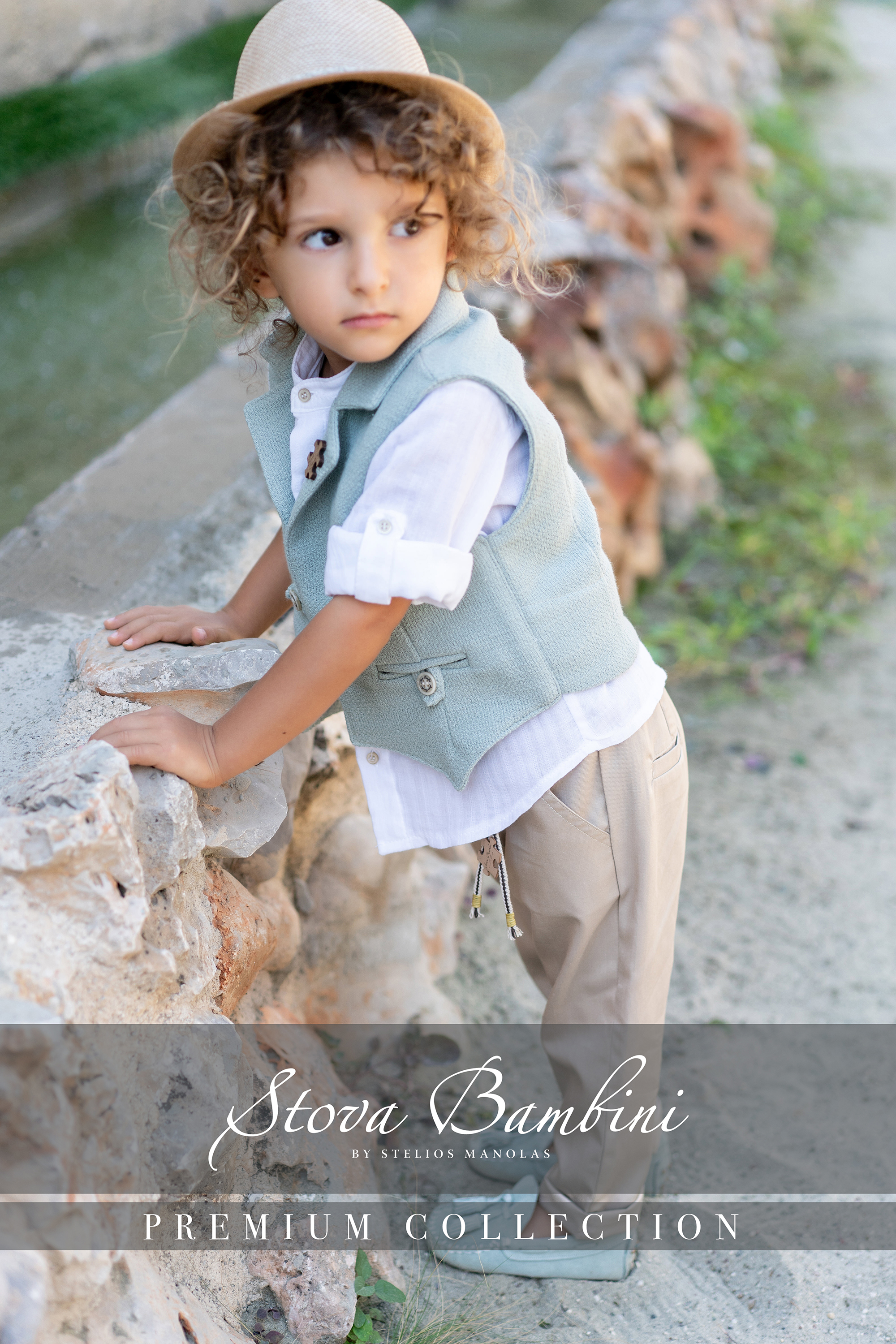 STOVA BAMBINI - Νέο γιλέκο σε απόχρωση μέντας