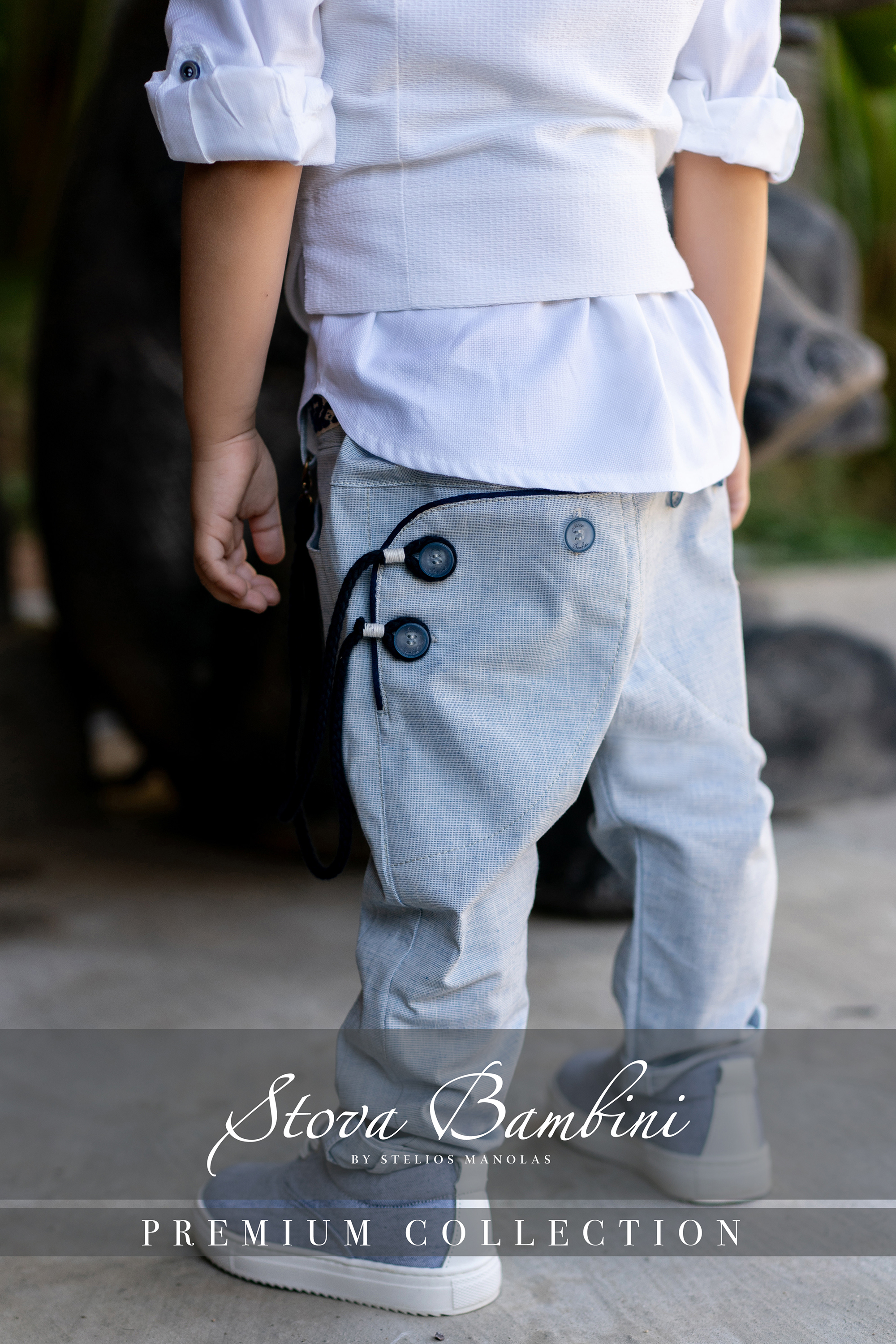 STOVA BAMBINI - Μοντέρνο ασύμμετρο γιλέκο