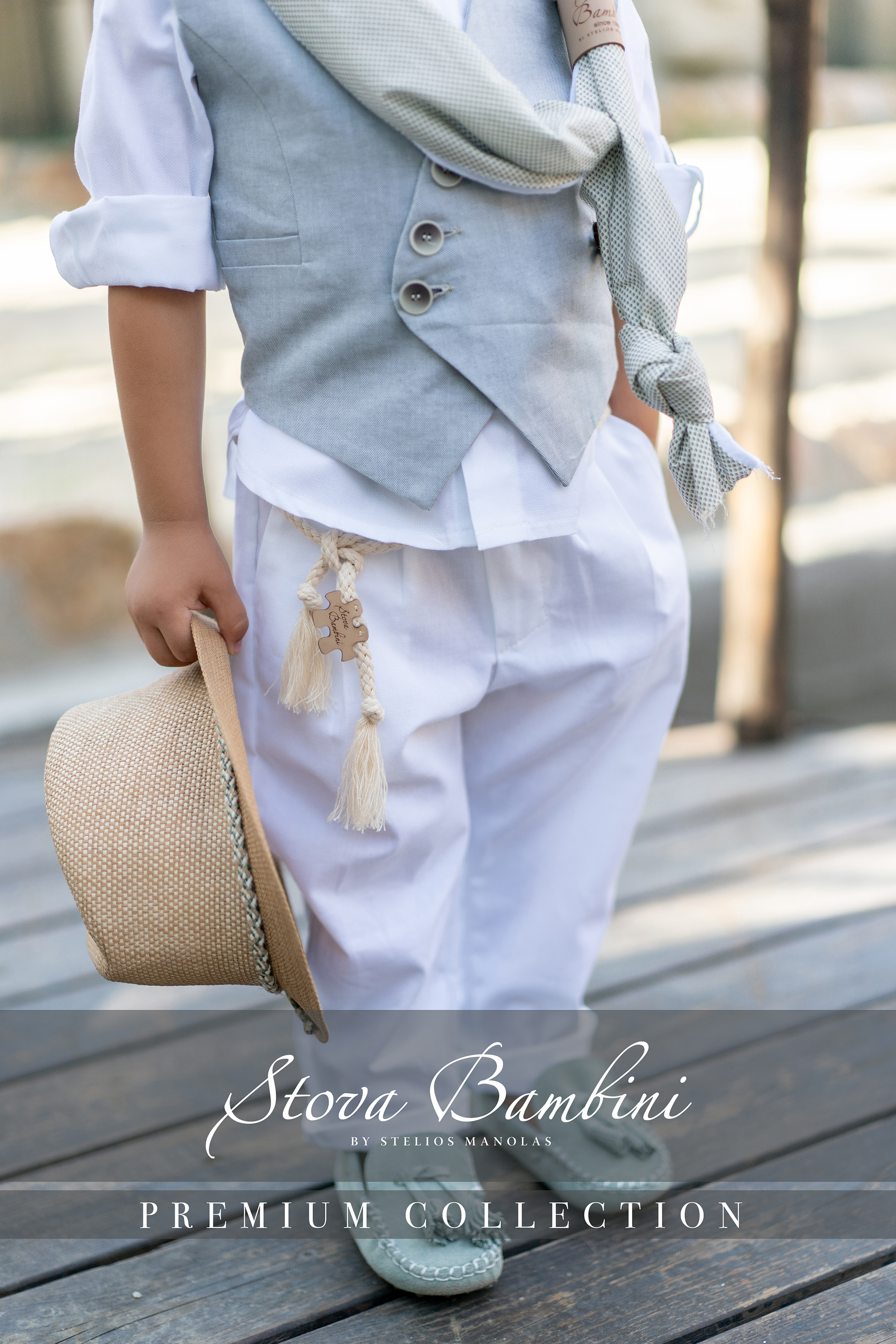 STOVA BAMBINI - Μοναδικό γιλέκο με λοξό κούμπωμα 