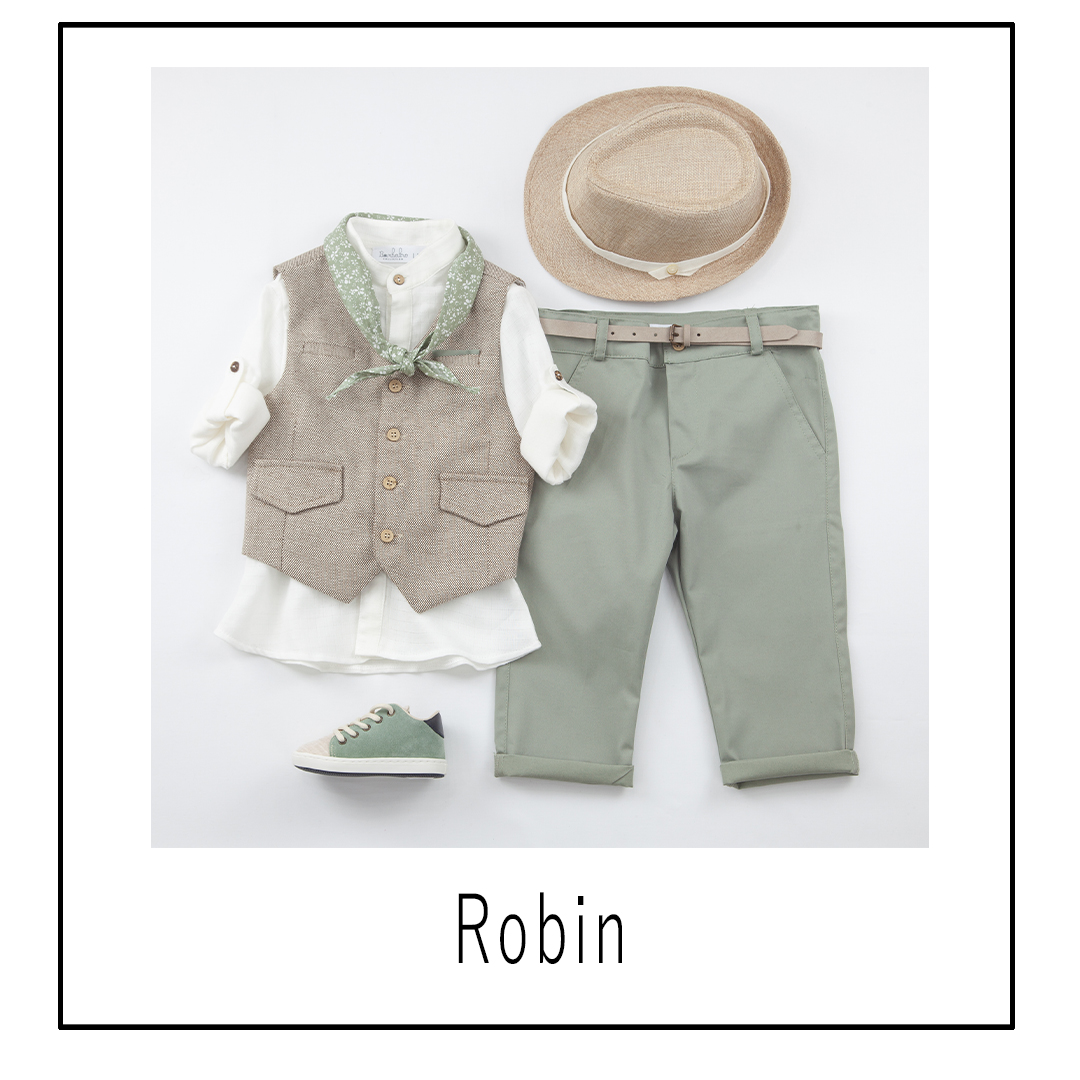 BAMBOLINO - Βαπτιστικό Κοστούμι Robin 