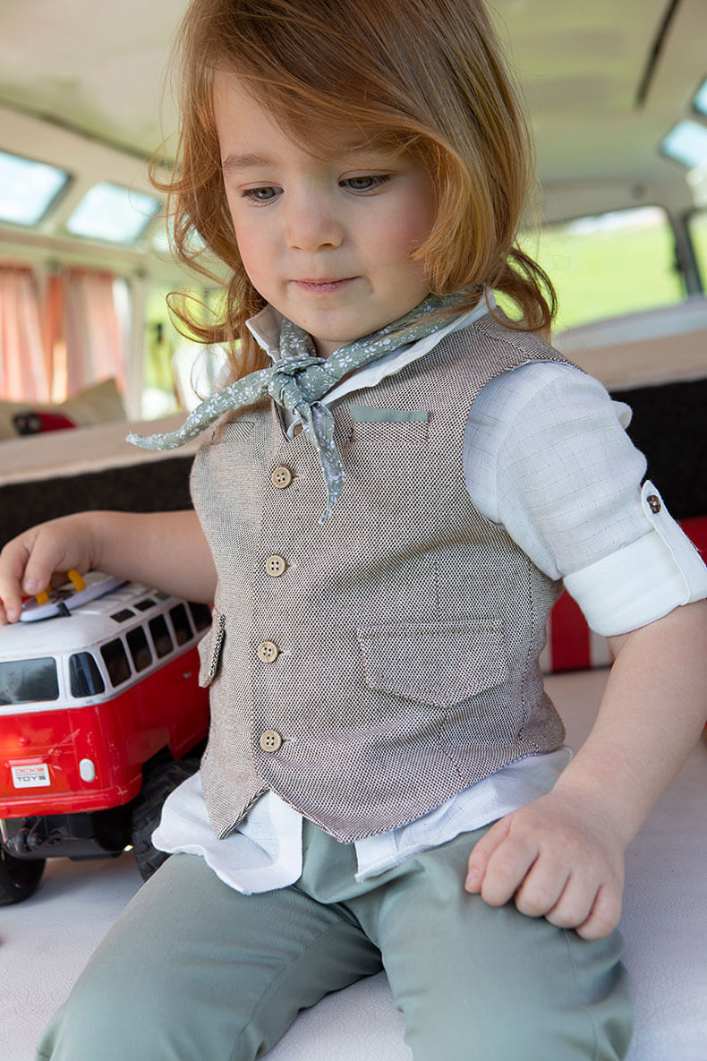 BAMBOLINO - Βαπτιστικό Κοστούμι Robin 