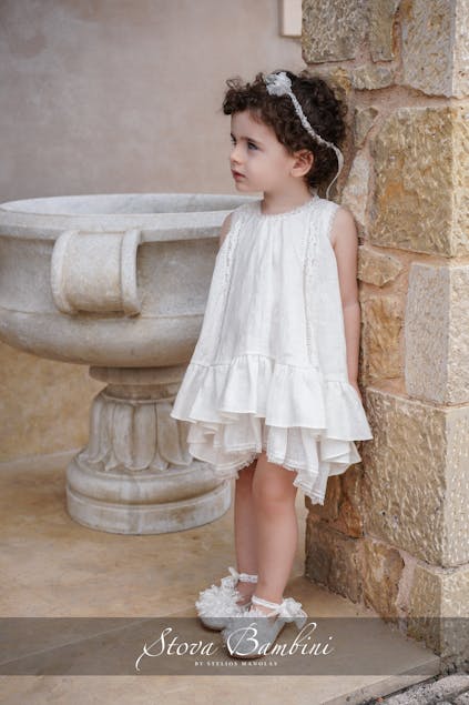 STOVA BAMBINI - Κομψό βαπτιστικό φόρεμα Stova Bambini