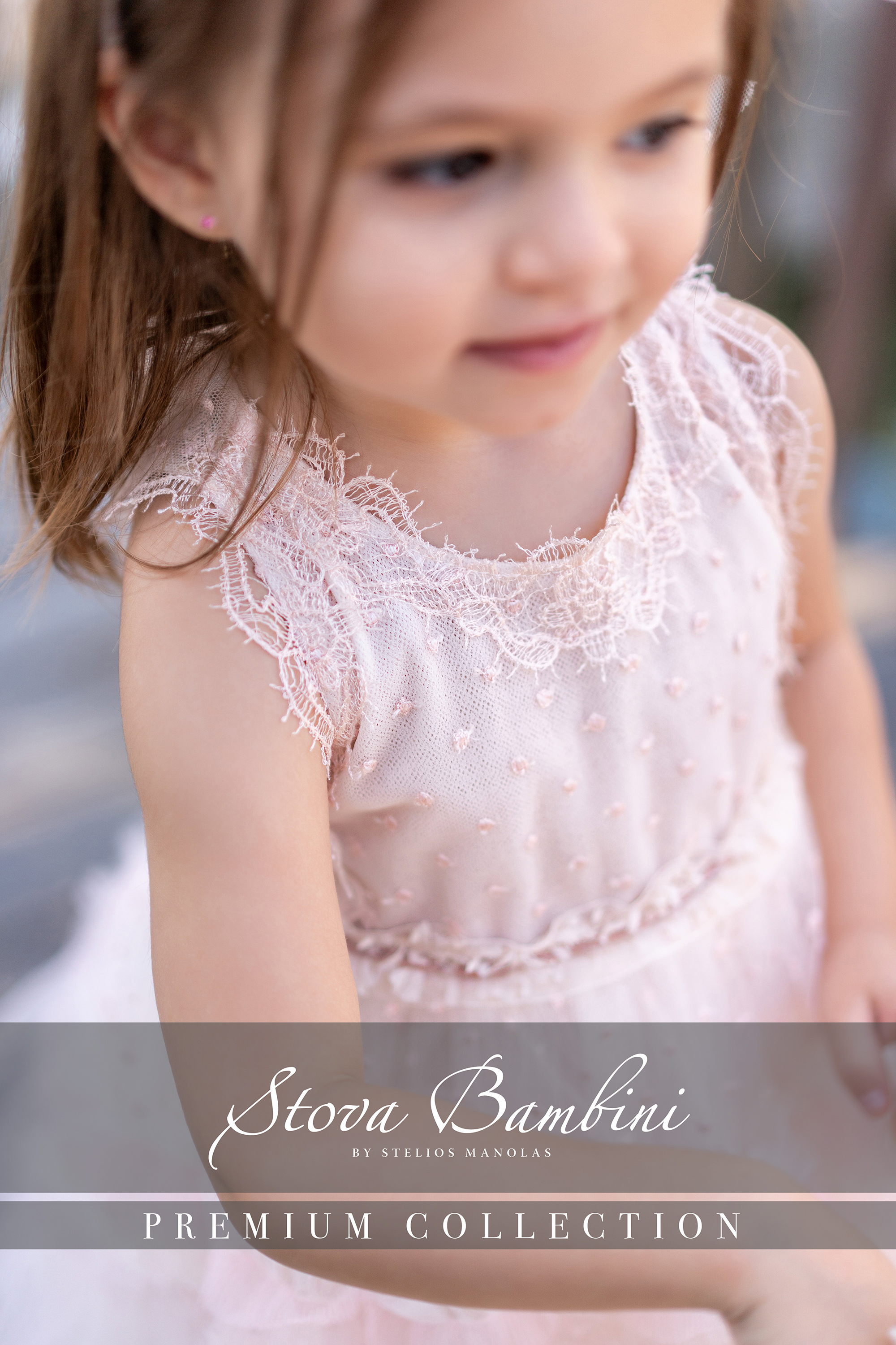 STOVA BAMBINI - Ρομαντικό βαπτιστικό φόρεμα