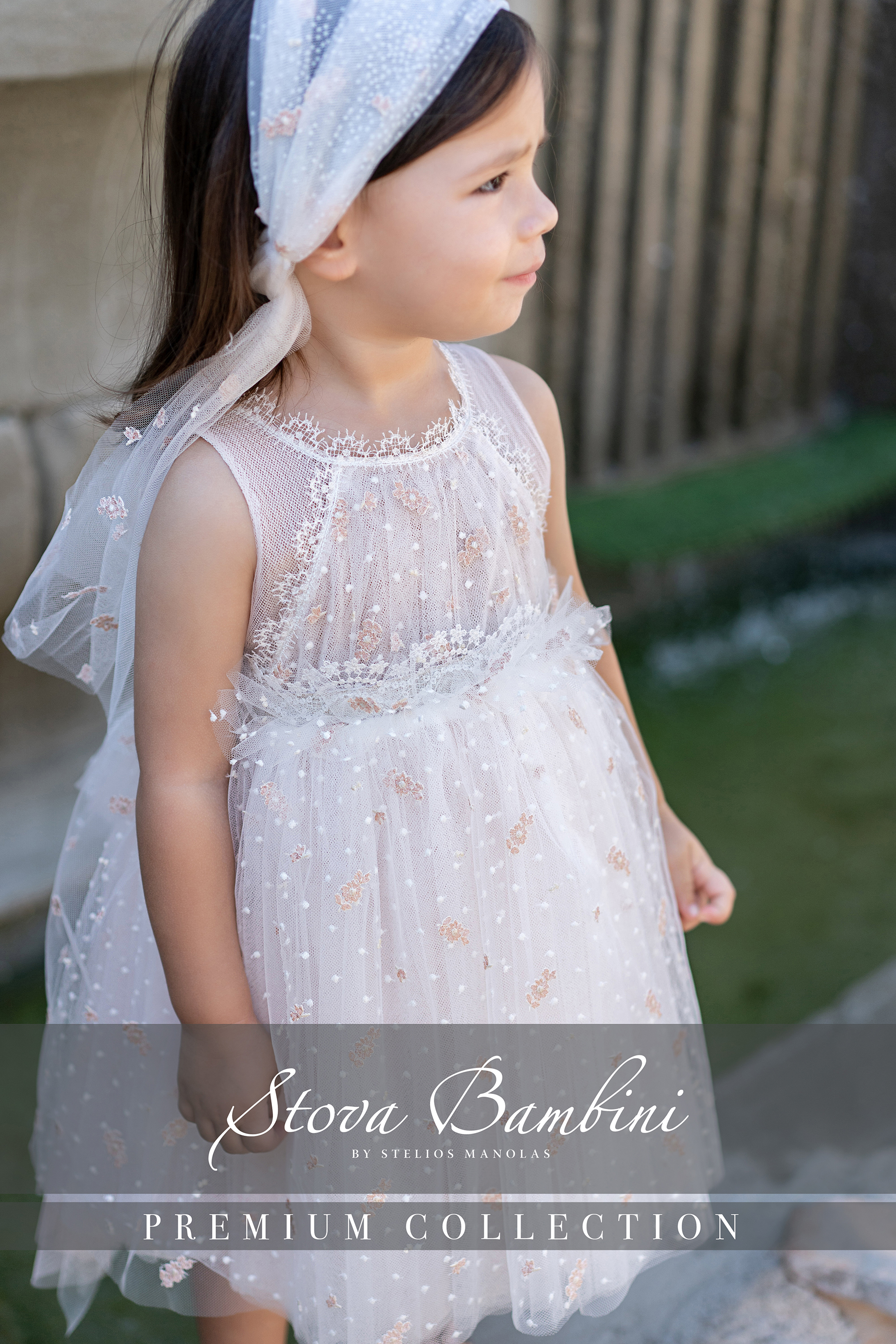 STOVA BAMBINI - Αέρινο βαπτιστικό φόρεμα