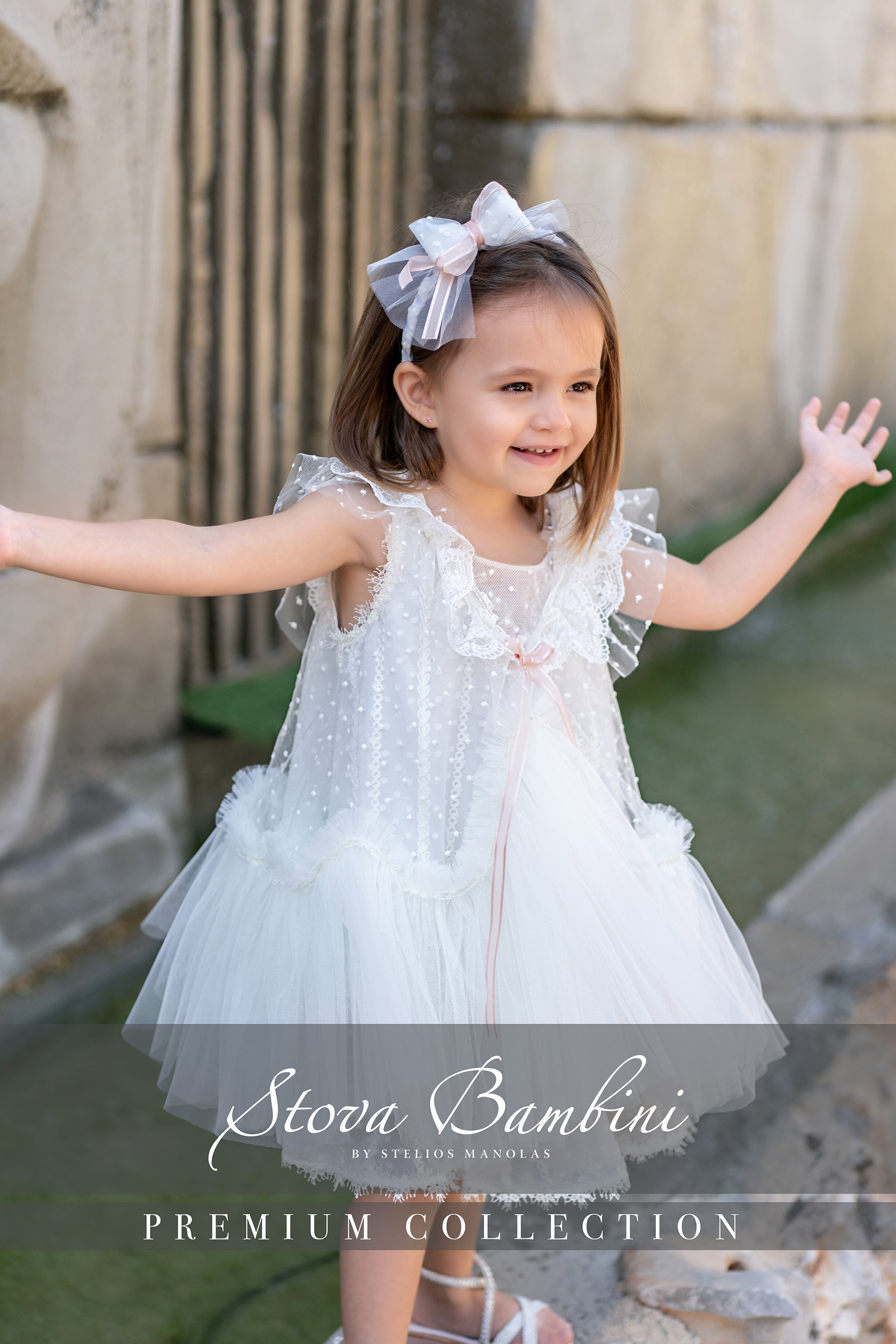 STOVA BAMBINI - Τούλινο φόρεμα βάπτισης