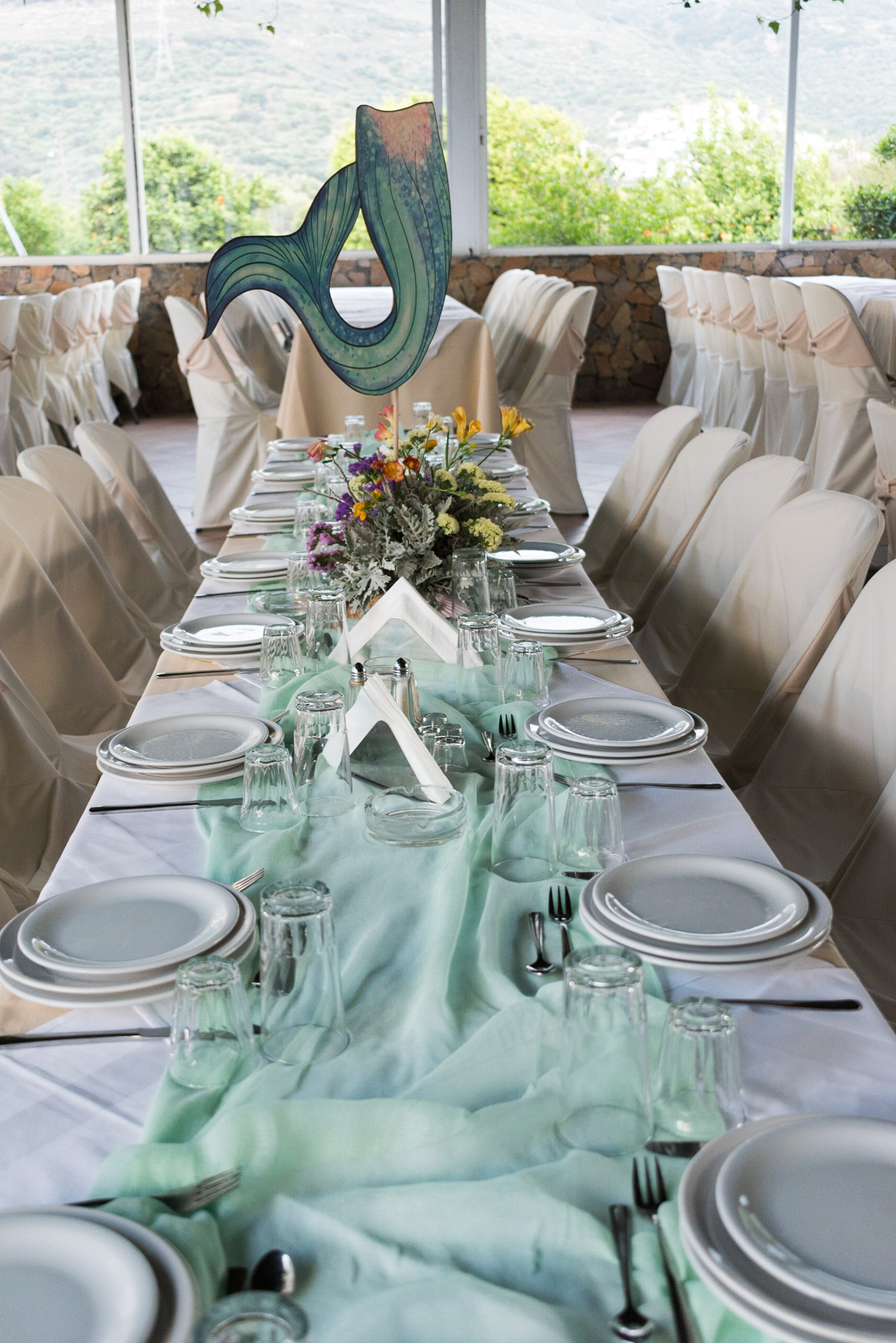 Η βάπτιση της Μαίρης με θέμα την Γοργόνα