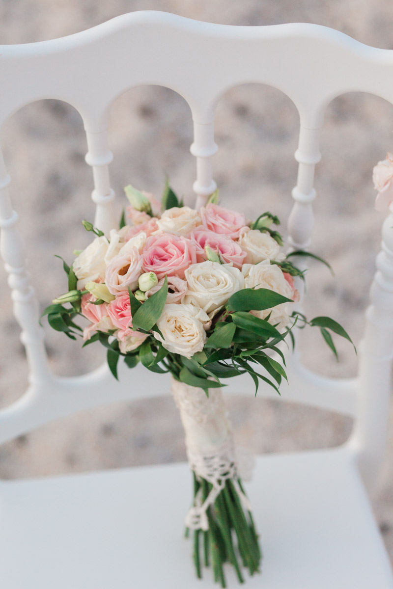 White Pink Βouquet Νυφικό Μπουκέτο