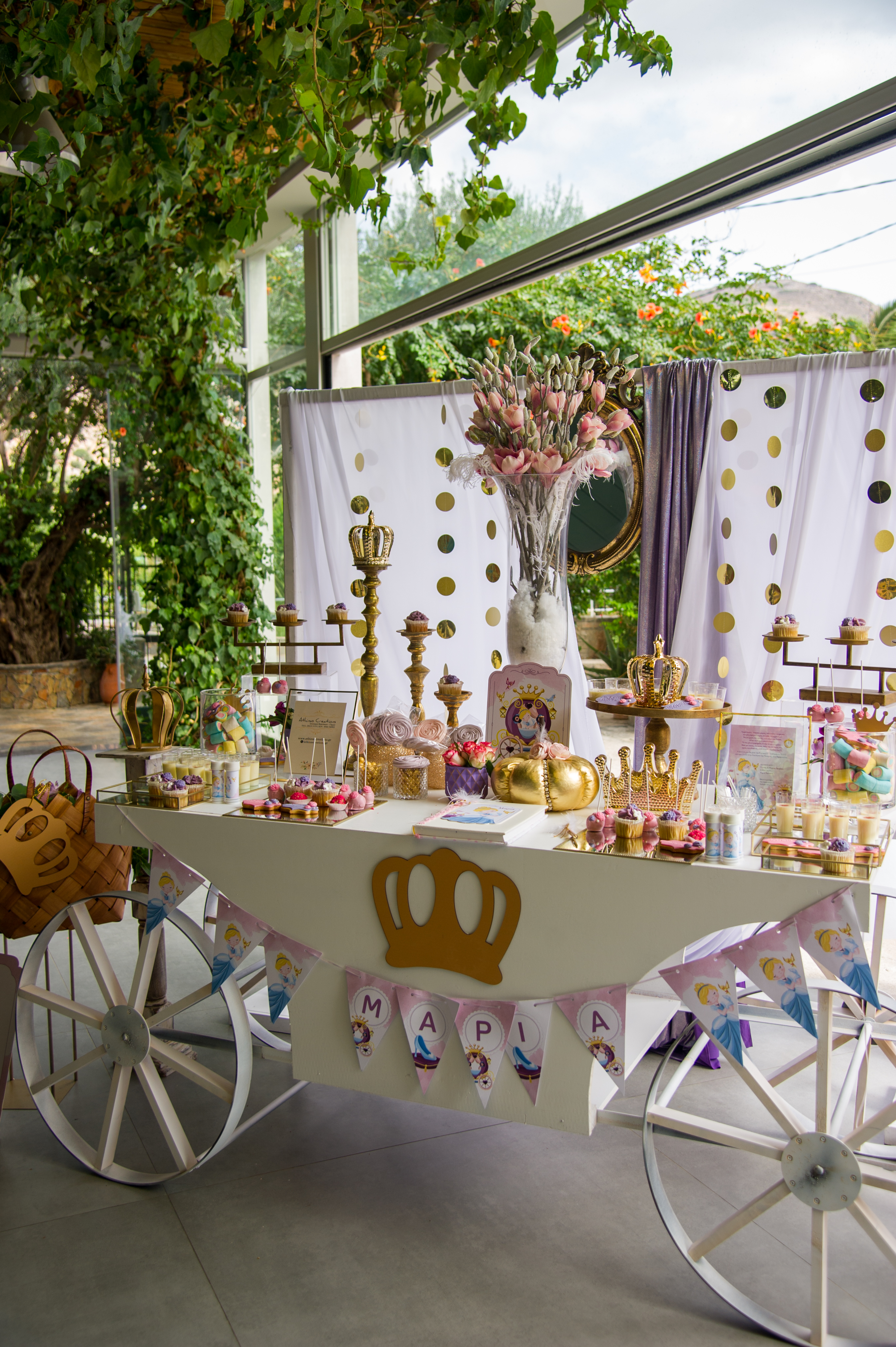 Η βάπτιση της Μαρίας με θέμα την Πριγκίπισσα