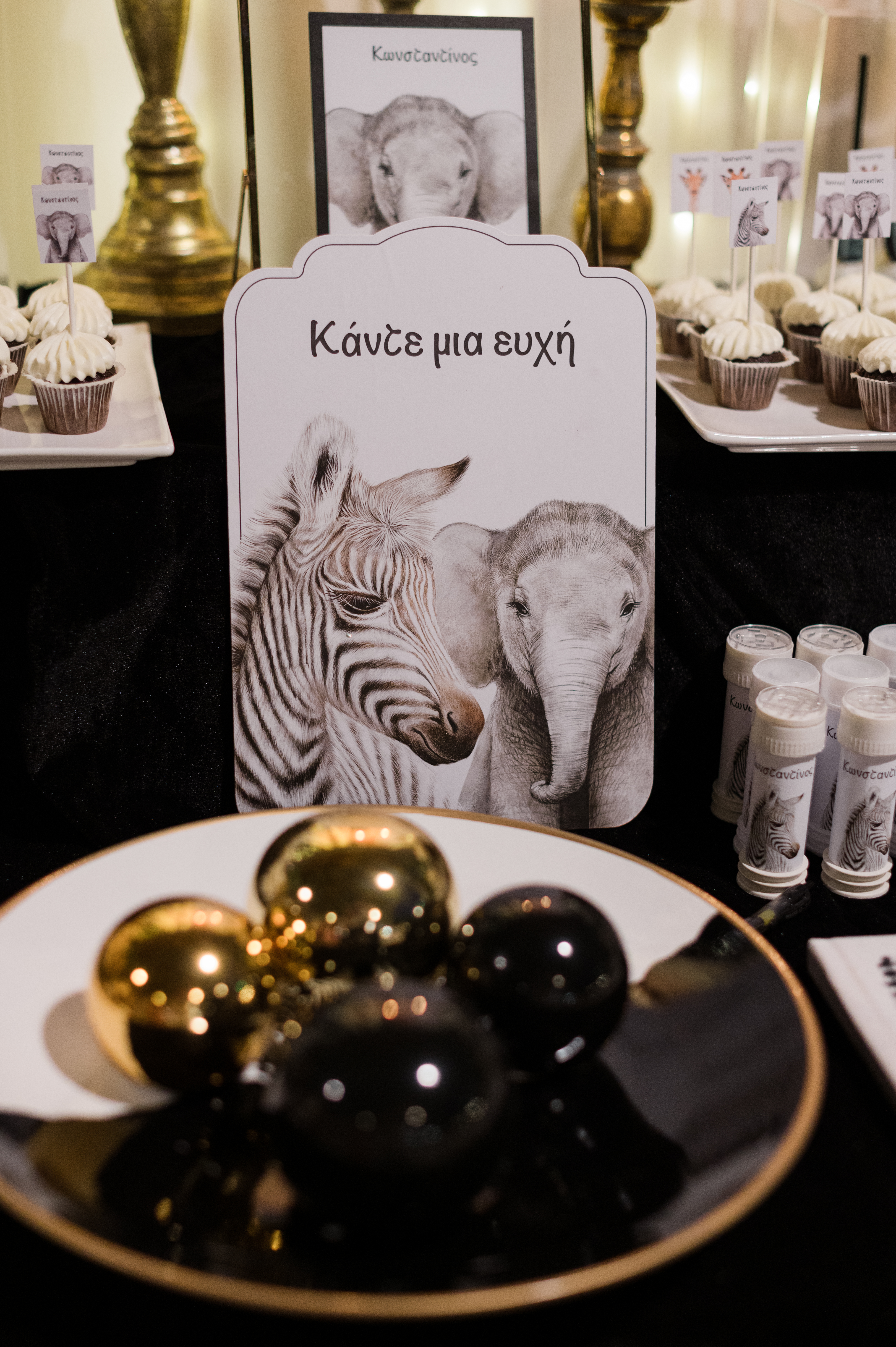 Η Βάπτιση του Κωνσταντίνου με θέμα Ζώα της Ζούγκλας